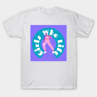 Girls Who Lift Purple&Pink T-Shirt